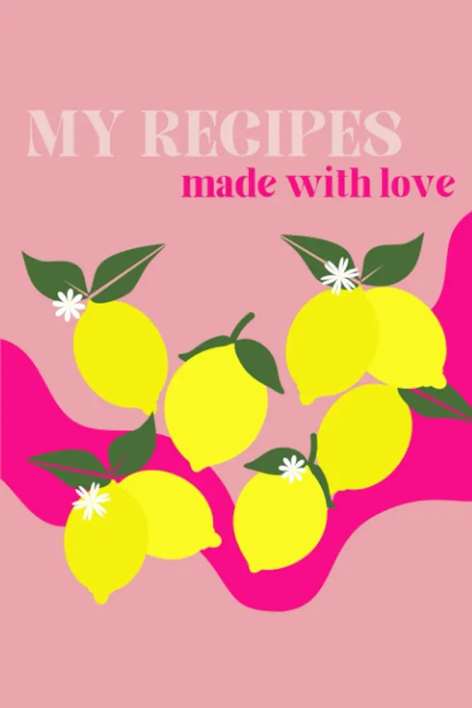 My Recipes made with love: DIY recipe book, blank recipe book to fill in yourself, with note page... | Amazon (US)