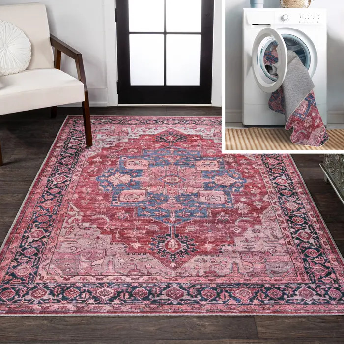 JONATHAN Y Maris Ornate Medallion Machine-Washable Area Rug | Nordstrom | Nordstrom