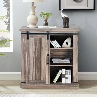 FESTIVO 31.5 in. Aged Wood TV Stand (Fits TVs Up To 40 in.) FTS20891 - The Home Depot | The Home Depot