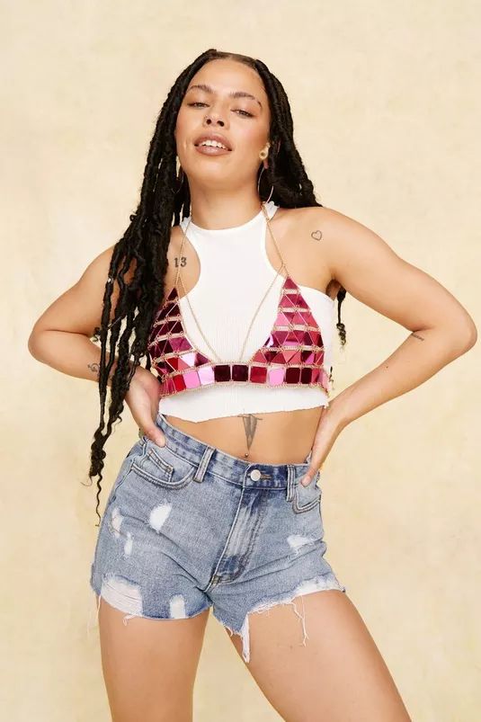 High Waisted Distressed Denim Shorts | Nasty Gal (US)