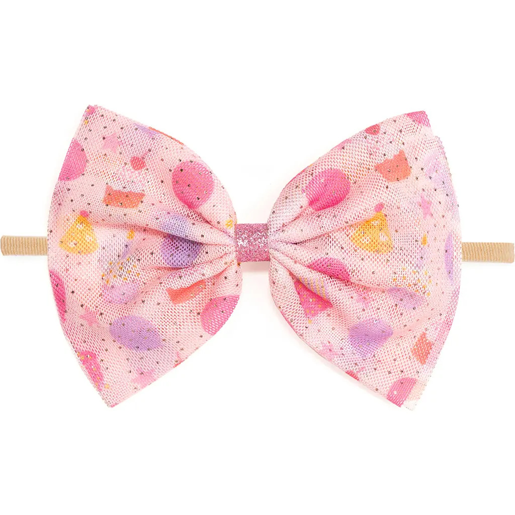 Sweet Wink Birthday Party Tulle Bow Baby Headband in Multicolor at Nordstrom | Nordstrom