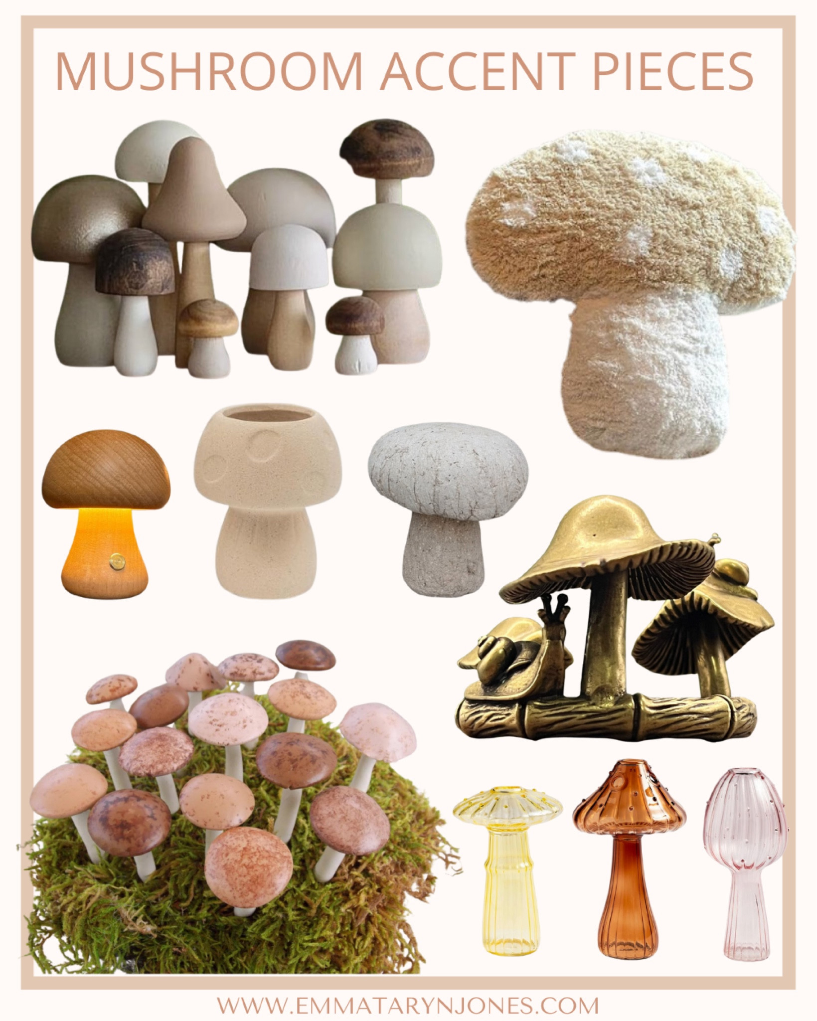 Mushroom accent pieces! 

#LTKhome #LTKfindsunder100 #LTKfindsunder50