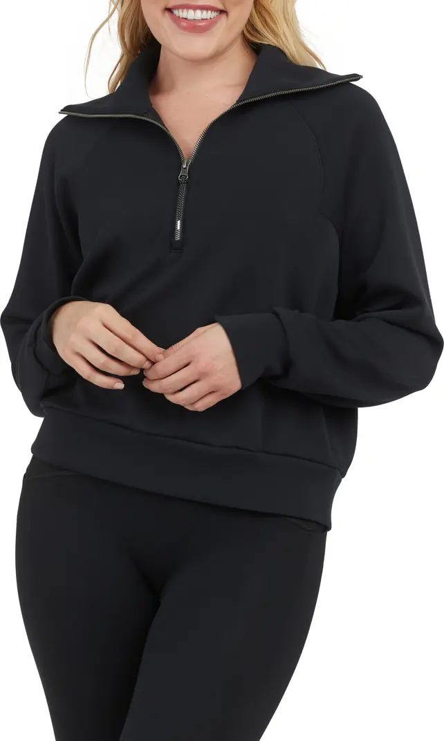 SPANX® AirEssentials Half Zip Sweatshirt | Nordstrom | Nordstrom