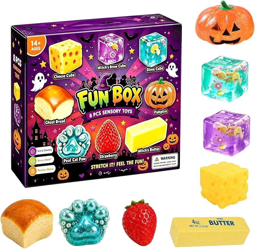 Funky Frights Halloween Advent Calendar 13 Days, Spooky Squishy Slow Rise Stress Relief Toys Coun... | Amazon (US)