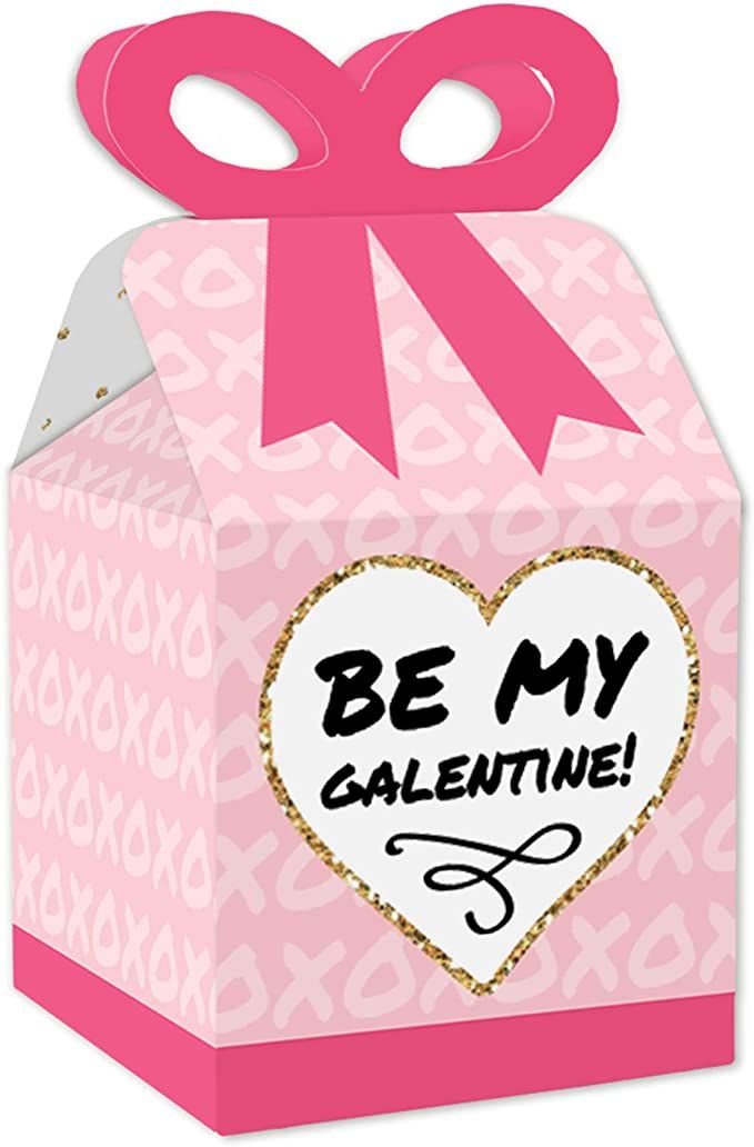 Big Dot of Happiness Be My Galentine - Square Favor Gift Boxes - Galentine’s & Valentine’s Da... | Amazon (US)