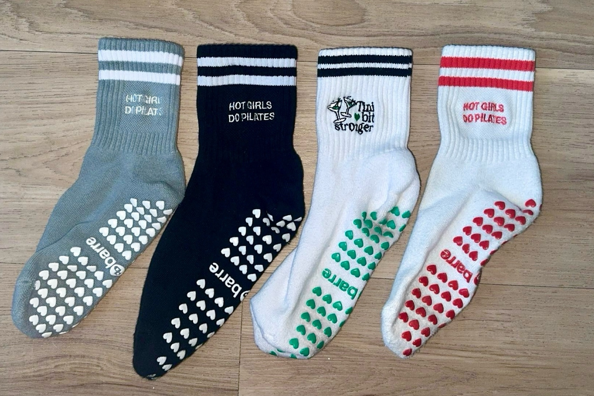 My favorite grip socks for class! Hot girls do Pilates😉🫶🏼🩷

#LTKFitness #LTKFindsUnder50 #LTKActive