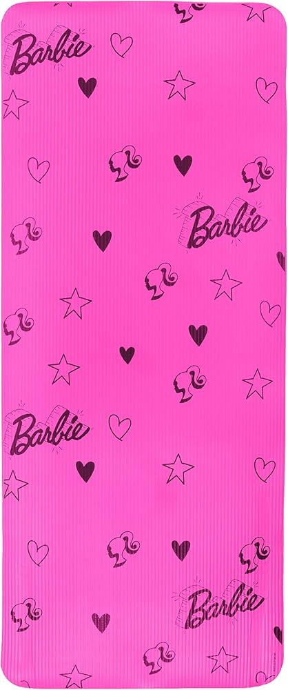 Barbie Love Out Loud Kids Yoga Mat Non Slip for Boys and Girls, All Purpose, PVC, Fitness and Wor... | Amazon (US)