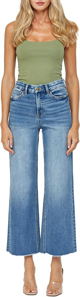 SALT TREE Mica Denim - Festival Stretch Super High Rise Wide Leg Jean - MDE-W182 | Amazon (US)