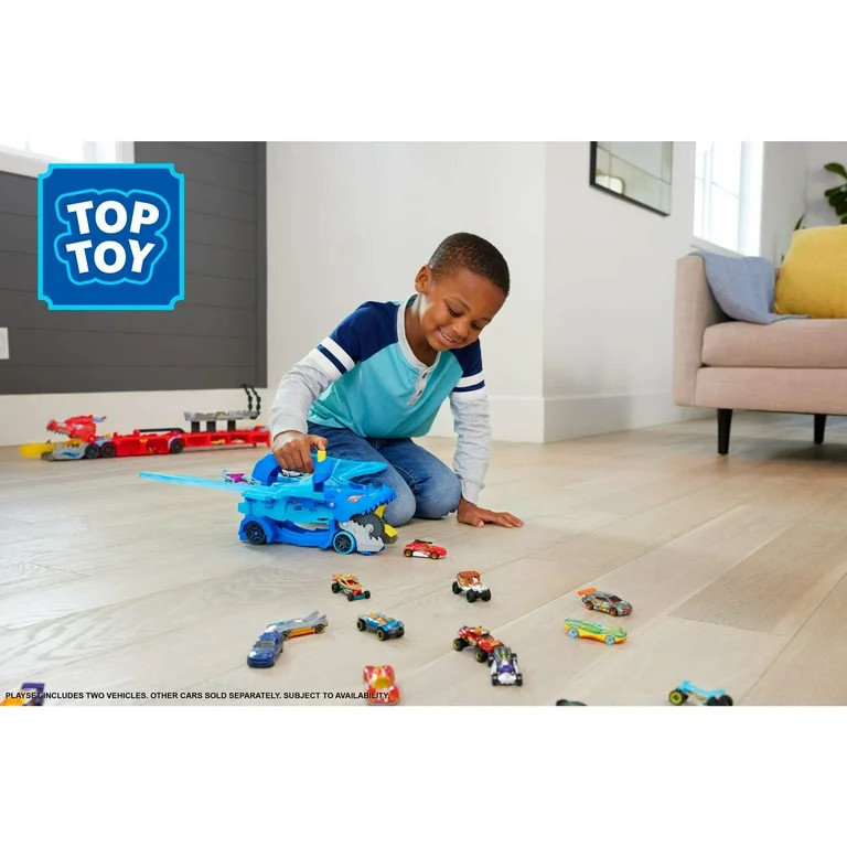 Hot Wheels City Hot Wheels Ultimate Dual Dragon Transporter &amp; 2 1:64 Scale Toy Cars | Walmart (US)