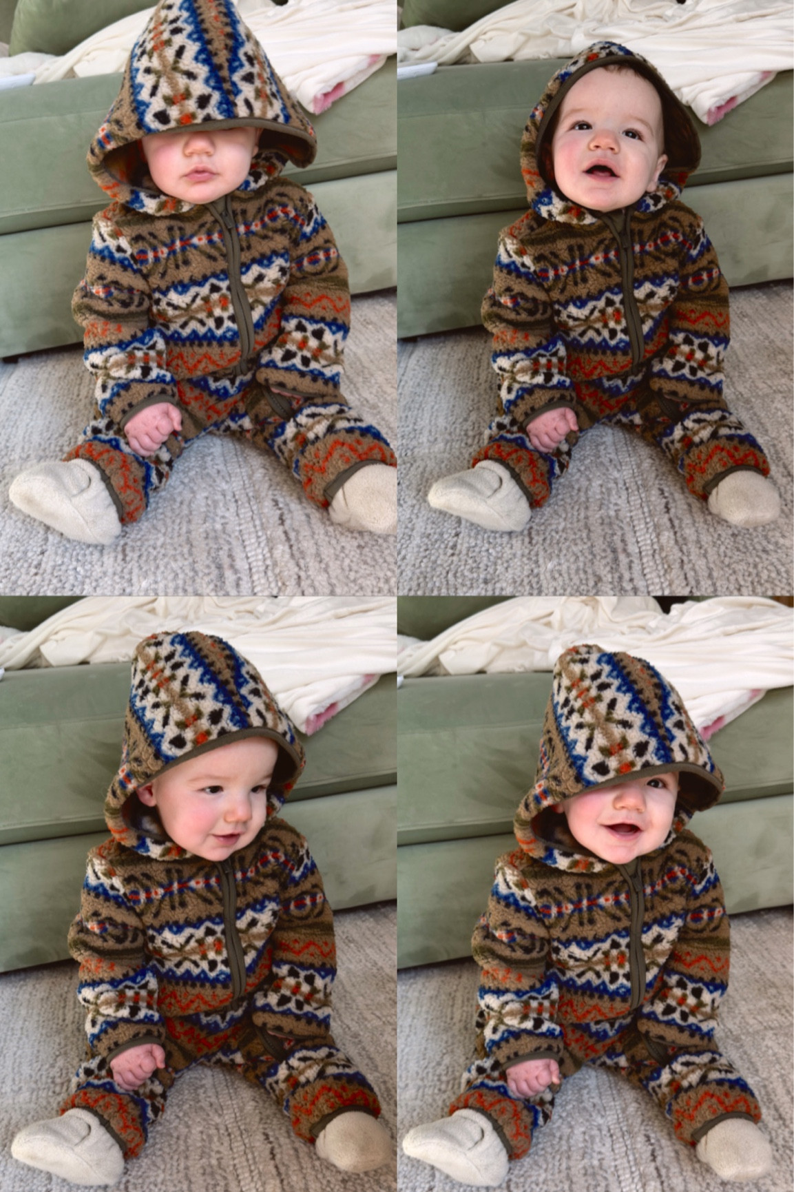 Baby Sherpa perfect for cold days and car seat safe! #babyclothes 

#LTKbaby