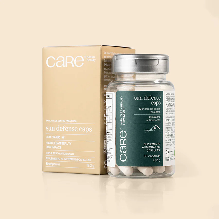 Suplemento alimentar em cápsula Sun Defense Caps | Care Beauty (BR)