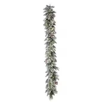 Holiday Living Frost Berry Indoor/Outdoor Pre-lit Battery-operated 6-ft Mixed Needle Artificial G... | Lowe's