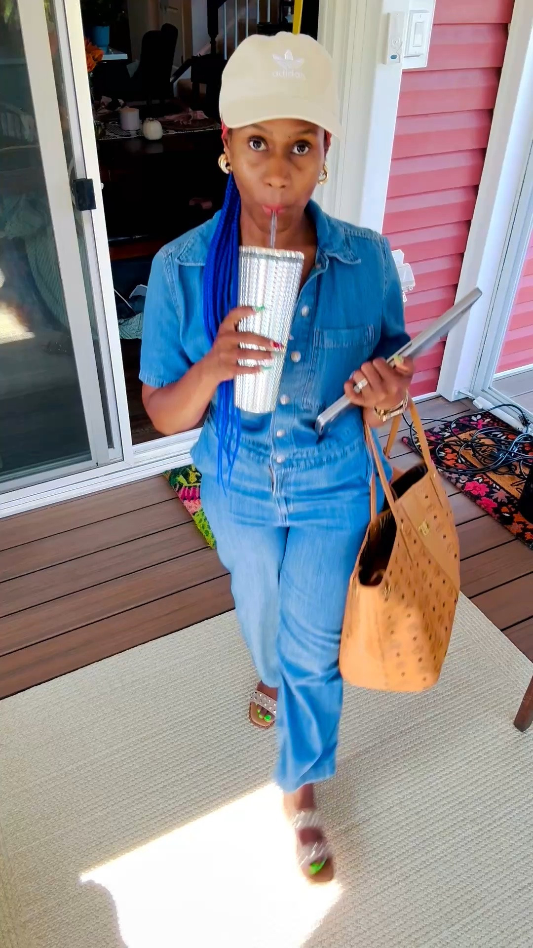 Coffee in Hand + Out the Door ☕️🤎

A little denim, a baseball cap, a statement bag and my coffee = my kind of everyday uniform. ☕️

I love outfits that feel pulled together without requiring too much thought — especially on busy work days when I’m moving from one thing to the next.

Linking the pieces that make this easy everyday look work. ✨
Bra @Truekind 
#LTKStyle #EverydayStyle #DenimStyle #CasualChic #WorkDayStyle

#LTKdayinmylife #LTKmorningroutine #LTKvlog
