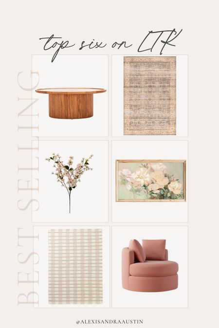 This week’s top six best sellers on LTK!

Home finds, spring refresh, neutral home, living room refresh, furniture favorites, wooden furniture, faux florals, neutral area rug, tv frame art, upholstered chair, coffee table, Pottery Barn style, Wayfair, Target, Etsy, Walmart, aesthetic home, shop the look!

#LTKSeasonal #LTKstyletip #LTKhome