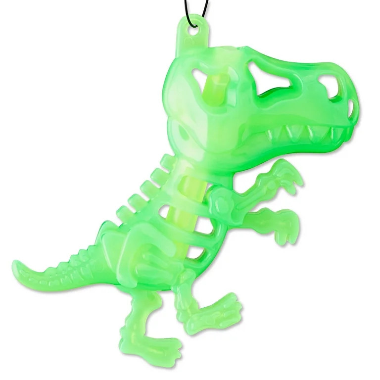 Halloween Glow Skeleton Dino Necklace, Green, Way to Celebrate | Walmart (US)