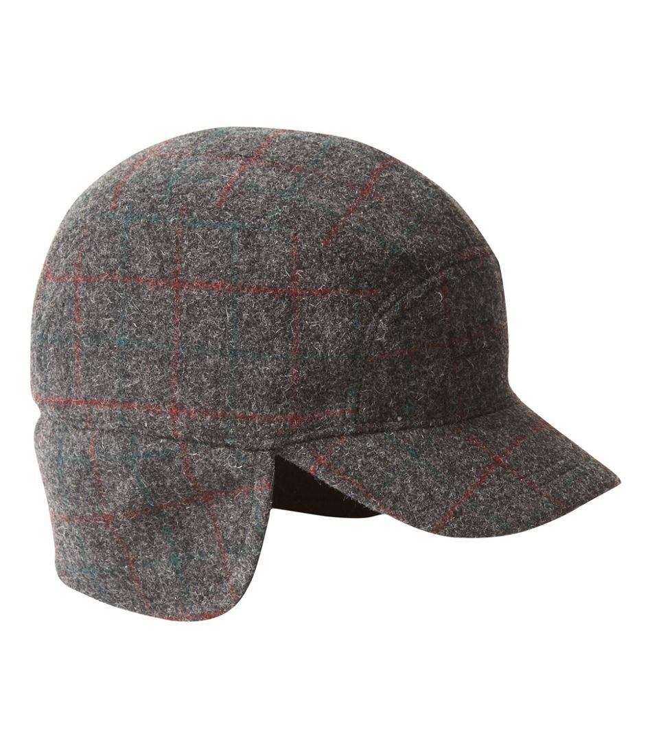 Adults' Maine Guide Wool Cap with PrimaLoft, Plaid | L.L. Bean