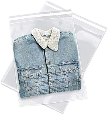 Spartan Industrial - 18” X 24” (100 Count) Self Seal Clear Poly Bags with Suffocation Warning... | Amazon (US)