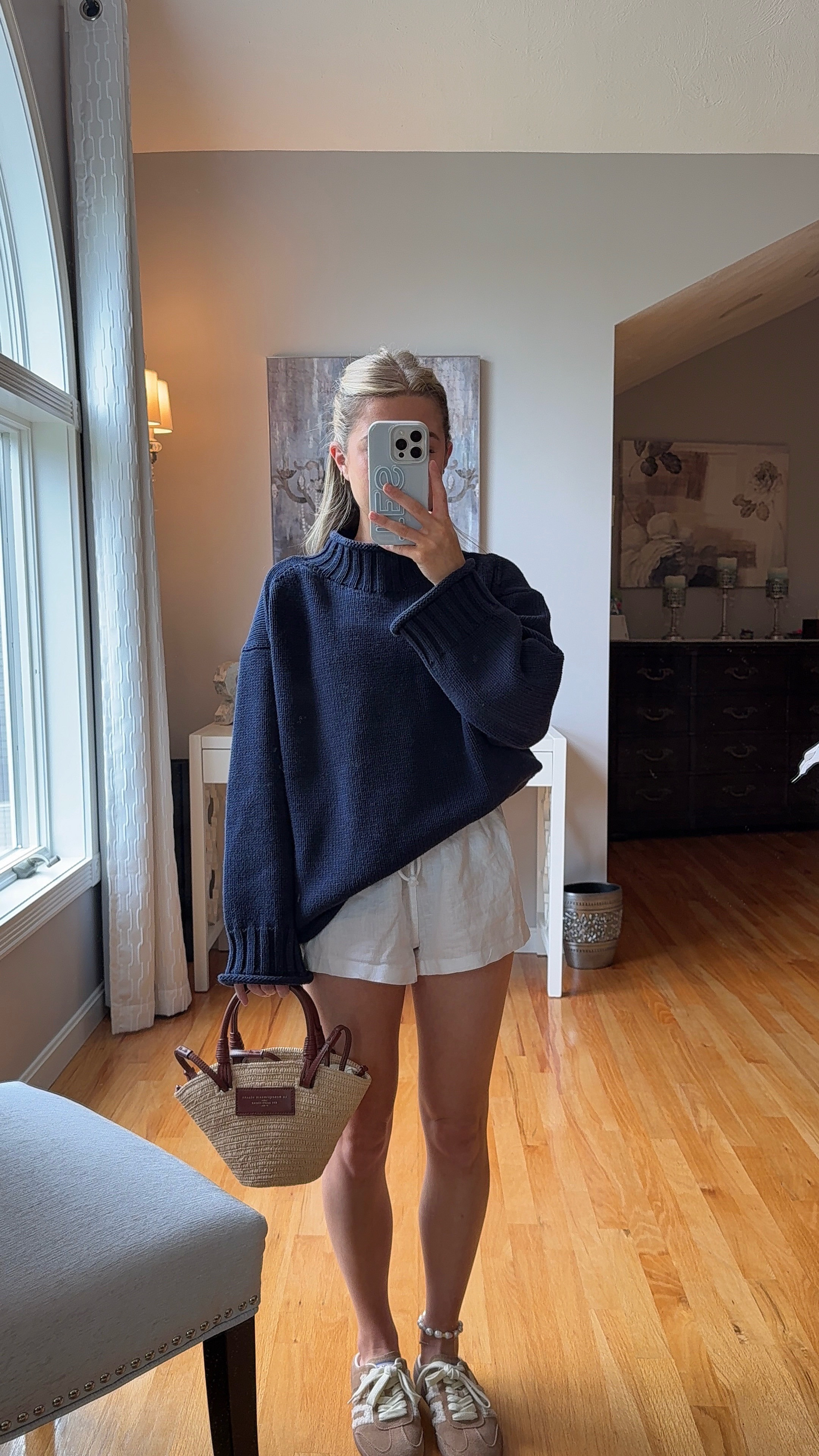wearing an xxs in shorts and xs in sweater  

 #LTKootd #LTKSeasonal #LTKU