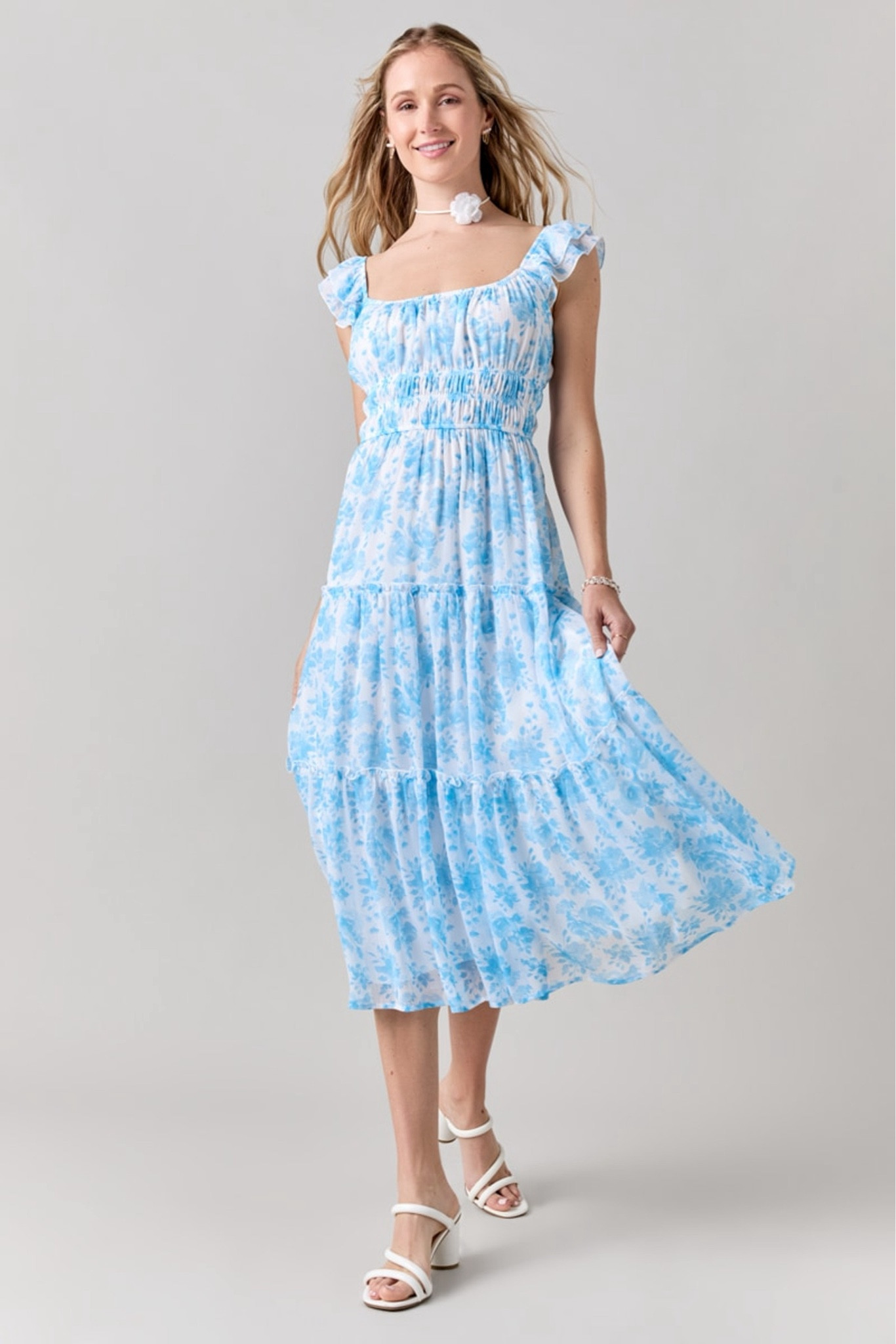 Spring Outfit 
 Roses blue & white spring dress 


#LTKSeasonal #LTKsalealert #LTKfindsunder50