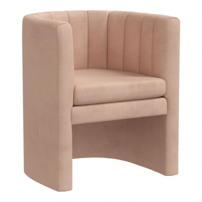 Velvet Brady Upholstered Tub Chair | World Market