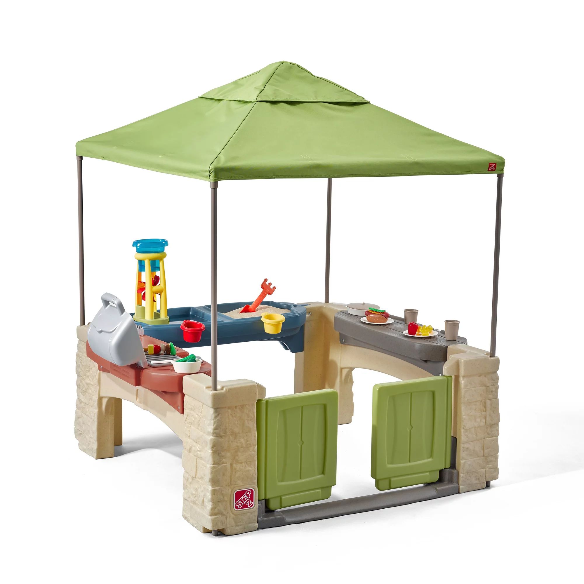 Step2 All-Around Playtime Patio with Canopy with 16 Play Accessories - Walmart.com | Walmart (US)