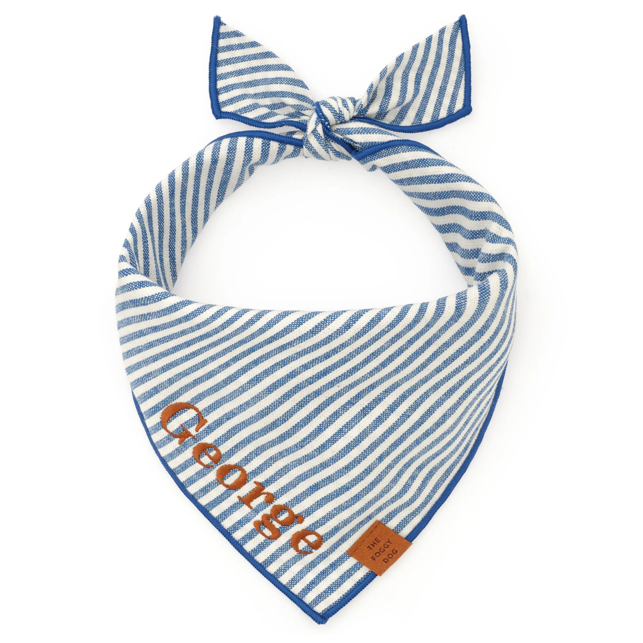 Lake Blue Stripe Dog Bandana | Shop.app