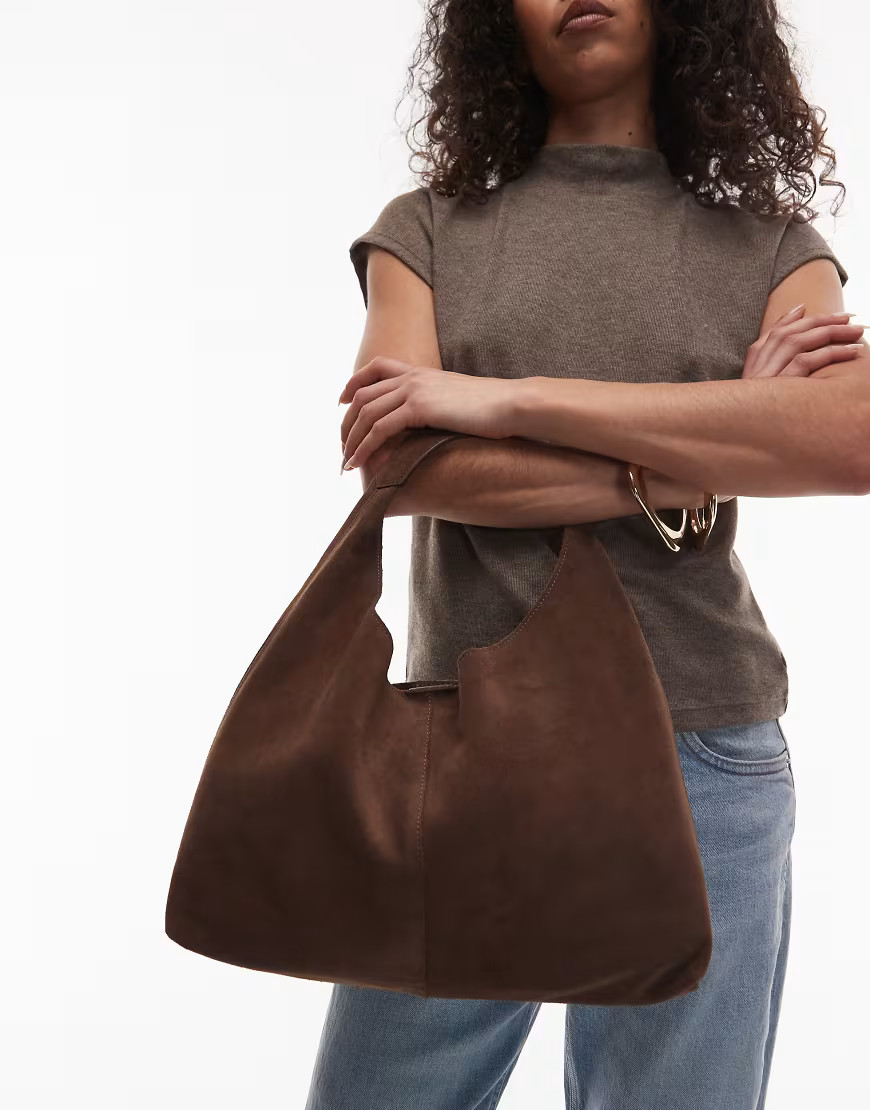 & Other Stories suede small tote handbag in brown | ASOS (Global)