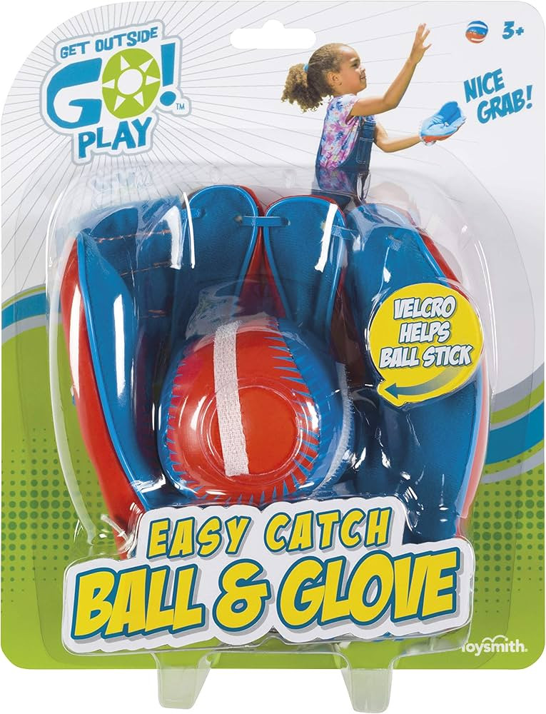 Get Outside Go! Easy Catch Ball & Glove Set Super Sport Outdoor Active Play Baseball by Toysmith ... | Amazon (US)
