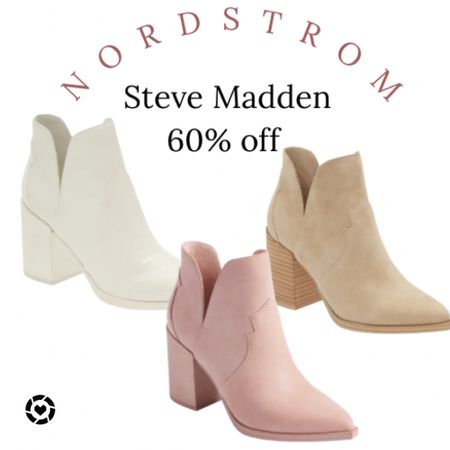 Love the cut outs on the side they make your legs look longer! 

#stevemadden #nordstrom #whiteboots #tan #nudeboots #boots #bootseason #bootoutfits #ankleboot #pinkshoes #suede

#under40 #under50 #fallfaves #fallfavorites #falloutfits #transition #rustichomedecor #cruise #highheels #pumps #blockheels #clogs #mules #midi #maxi #dresses #skirts #croppedtops #highwaisted #denim #jeans #distressed #momjeans #paperbag #opalhouse #threshold #anewday #knoxrose #mainstay #costway #universalthread 
#boho #bohochic #farmhouse #modern #contemporary #beautymusthaves 
#amazon #amazonfallfaves #amazonstyle #targetstyle #nordstrom #nordstromrack #etsy #revolve #shein #walmart #halloweendecor #halloween #dinningroom #bedroom #livingroom #king #queen #kids #bestofbeauty #perfume #earrings #gold #jewelry #luxury #designer #blazer #lip  nostick #giftguide #fedora #photoshoot #outfits #collages #homedecor #wallfecor #tabledecor #blackfriday 
#graphictee #tshirt #sweatshirt

#LTKshoecrush #LTKitbag #LTKsalealert #LTKstyletip #LTKhome #LTKHalloween #LTKunder50 #LTKunder100 #LTKtravel