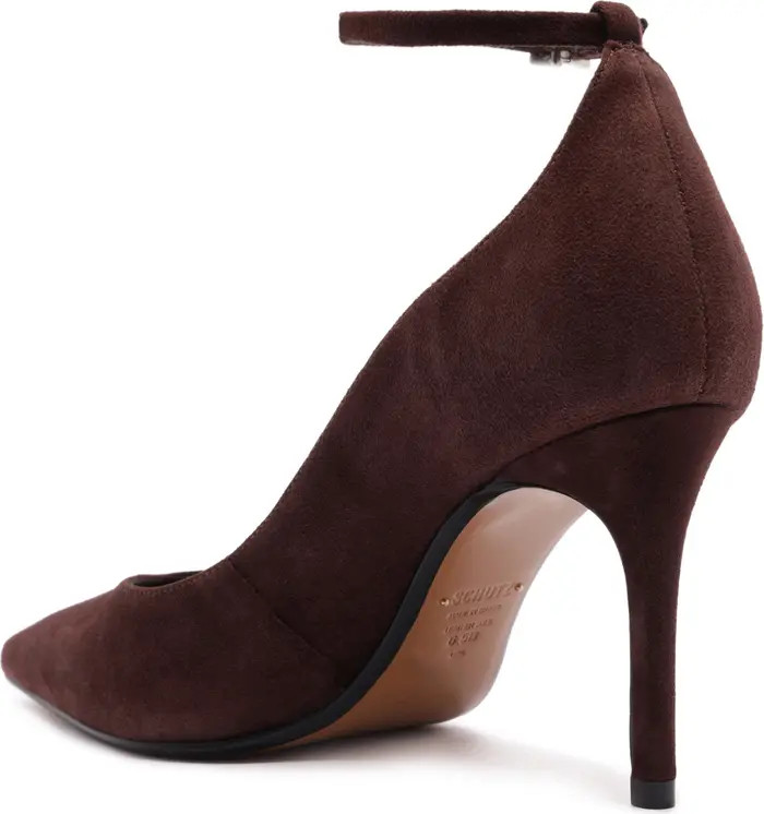 Schutz Mia Ankle Strap Pointed Toe Pump (Women) | Nordstrom | Nordstrom