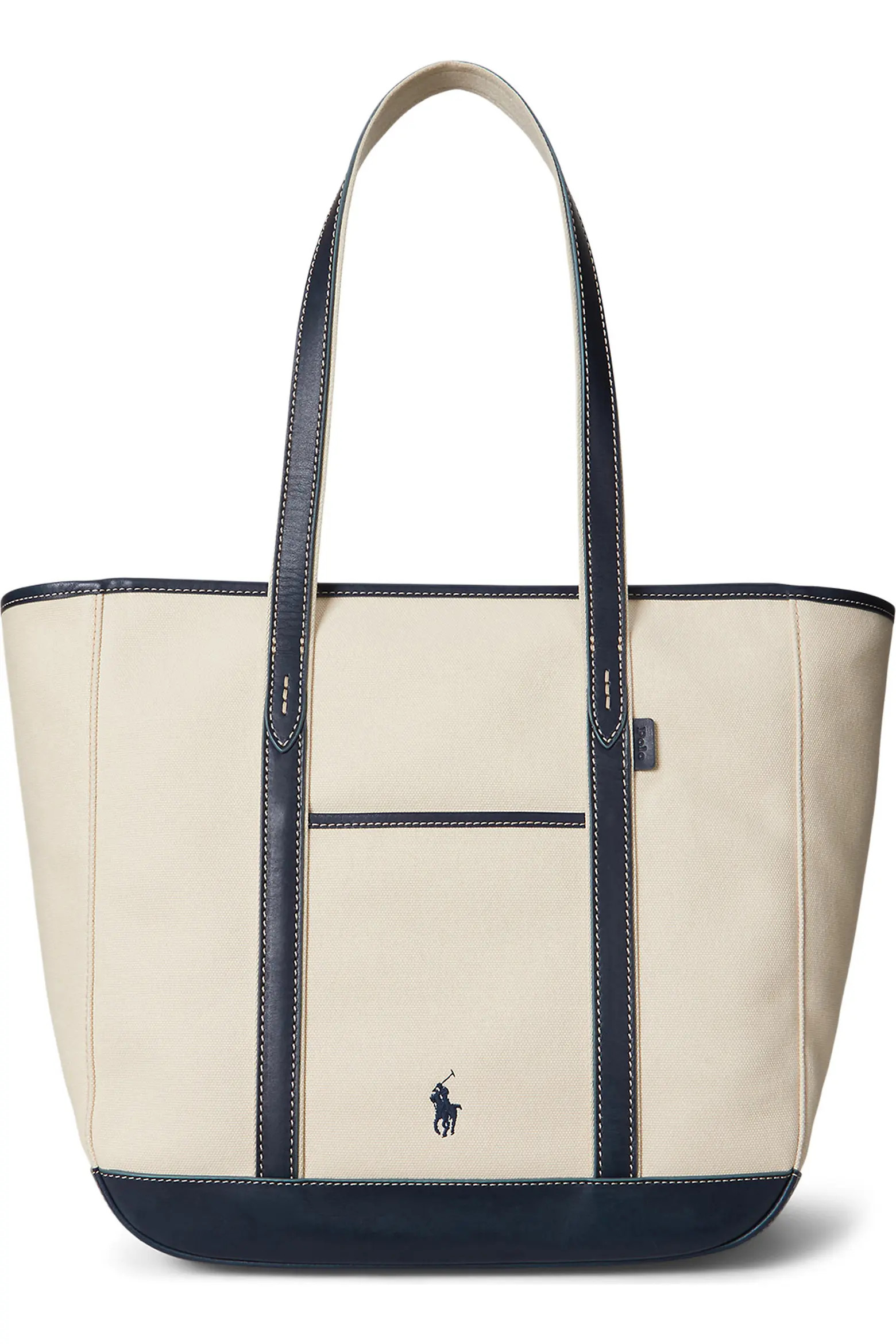 Polo Ralph Lauren Medium Canvas & Leather Tote (Women) | Nordstrom | Nordstrom