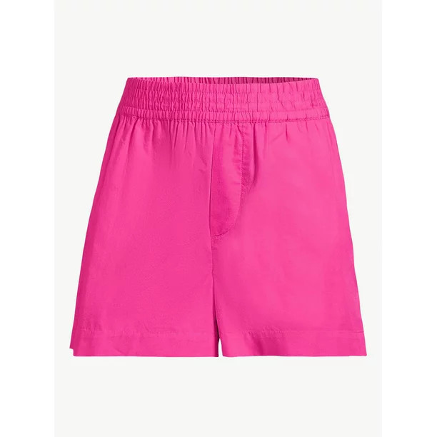 Free Assembly Women's High Rise Pull On Boxer Shorts | Walmart (US)