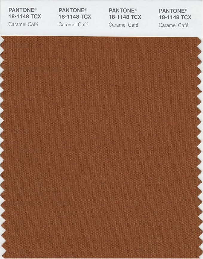 Pantone 18-1148 TCX Smart Color Swatch Card, Caramel Café | Amazon (US)