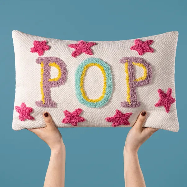 Heya Home Pop Cotton Rectangle Cushion | Dunelm