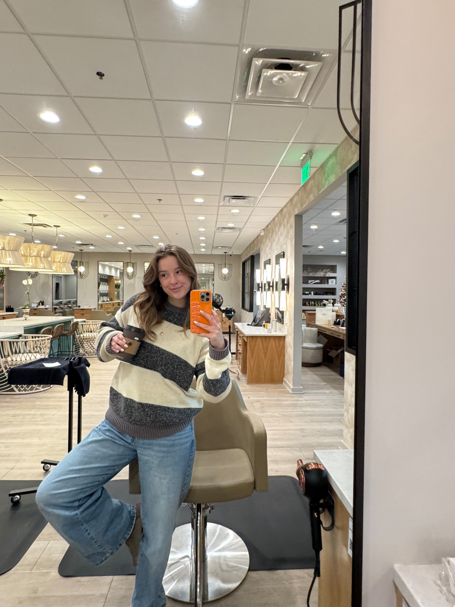 sweater is old urban outfitters, but gray bandit has many similar ones! Jeans size 28