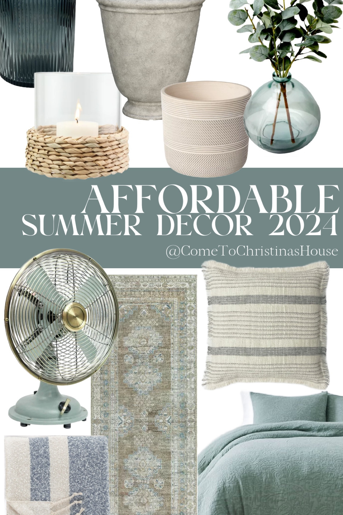 Affordable summer decor for 2024 - keep cool and add these pieces to your home on a budget 💙 

#LTKHome #LTKSummerSales #LTKFindsUnder100