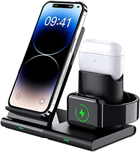 Hoidokly Wireless Charger 3 in 1 Charging Station Dock for Airpods Pro/3/2, AppIe Watch 8/7/6/5/4... | Amazon (US)