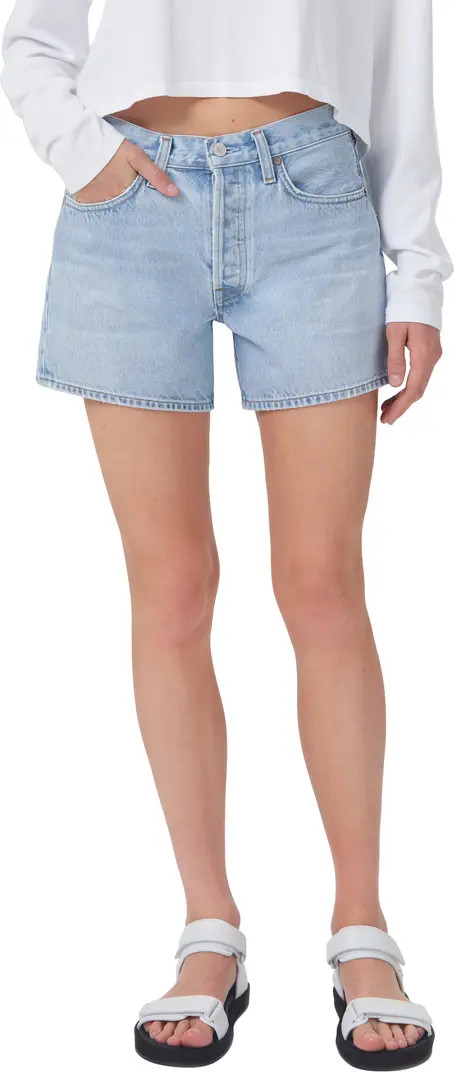 Parker Long Relaxed Organic Cotton Denim Shorts | Nordstrom