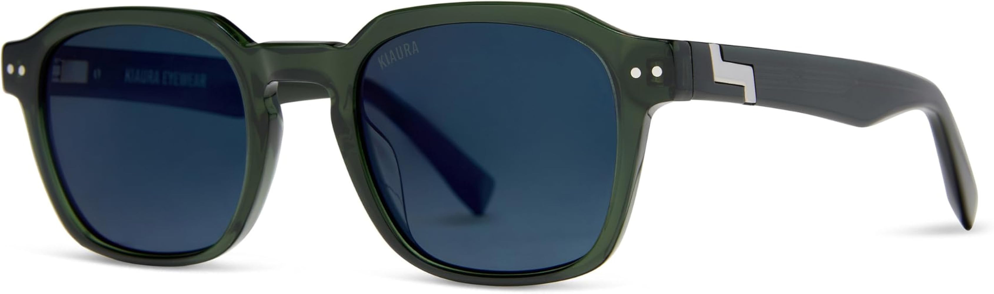 KIAURA Lautner Premium UV400 Polarized Sunglasses, XL & Original Sizes, Shape Memory Acetate Fram... | Amazon (US)