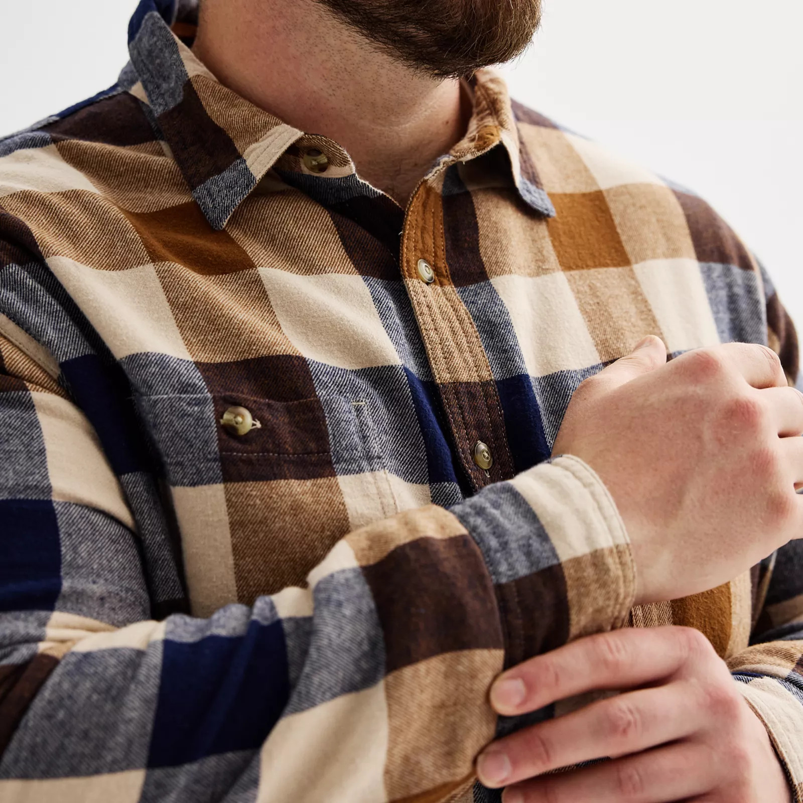 Big & Tall Sonoma Goods For Life® Long Sleeve Flannel Shirt | Kohl's