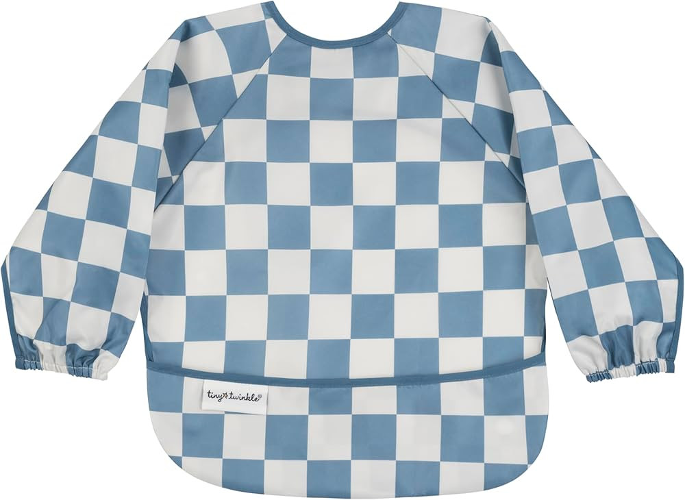 Tiny Twinkle Mess Proof Baby Bib,Waterproof Smock Baby Bib for Eating,Machine Washable Long Sleev... | Amazon (US)