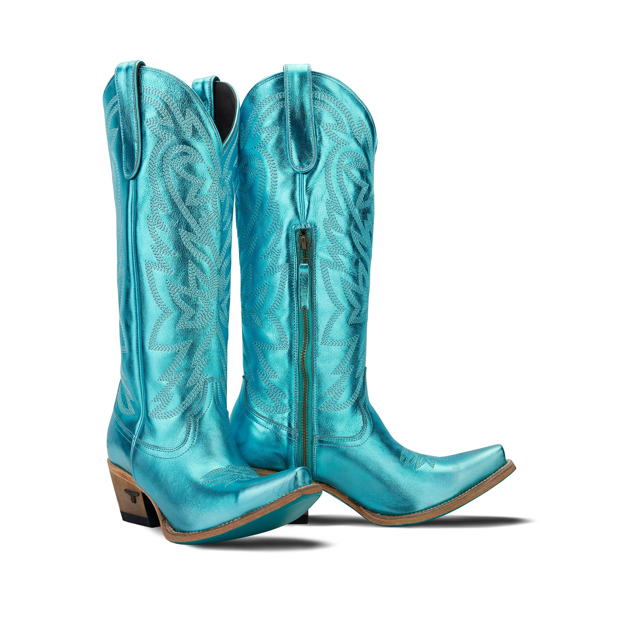 Smokeshow Boot - Turquoise Metallic | Lane Boots