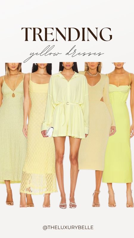 TRENDING: yellow dresses 

#LTKSeasonal #LTKstyletip #LTKwedding