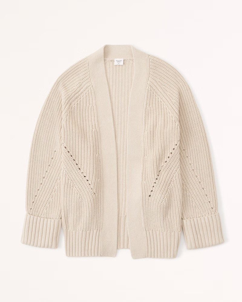 Easy Long-Length Cardigan | Abercrombie & Fitch (UK)