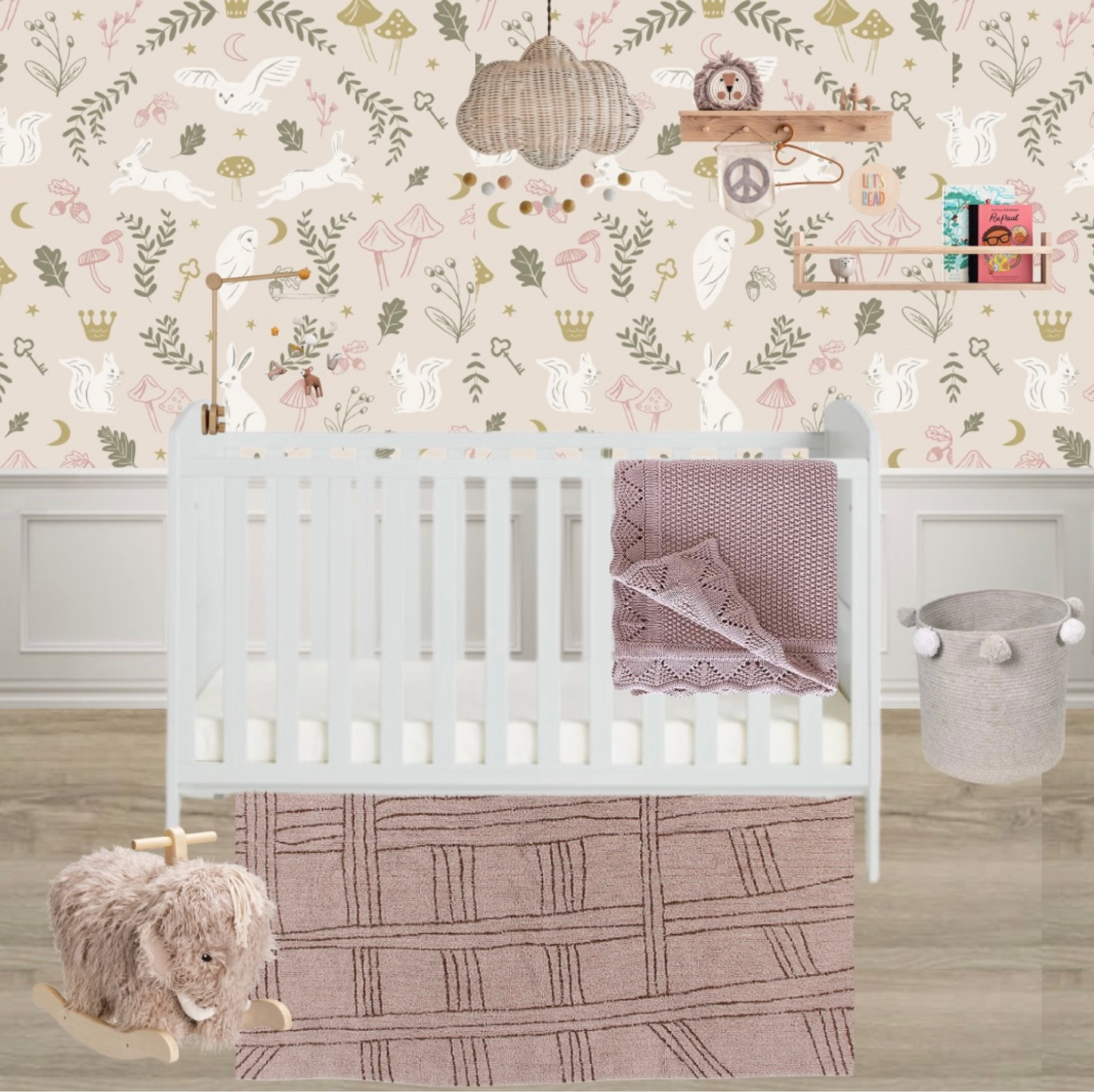 #nursey #nurseryideas #nurserydecoration #woodlandnurserydecor #pinknursery #mauve #home #homedecor #homeinspo #interior #interiordesign #interiordesignideas  

#LTKhome #LTKCyberWeek #LTKU