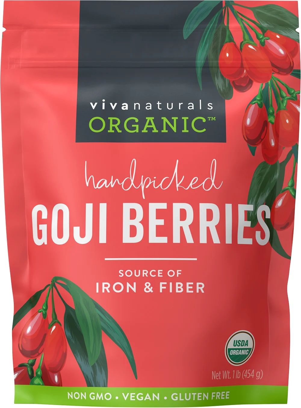 Viva Naturals Organic Goji Berries, 1 lb. | Walmart (US)