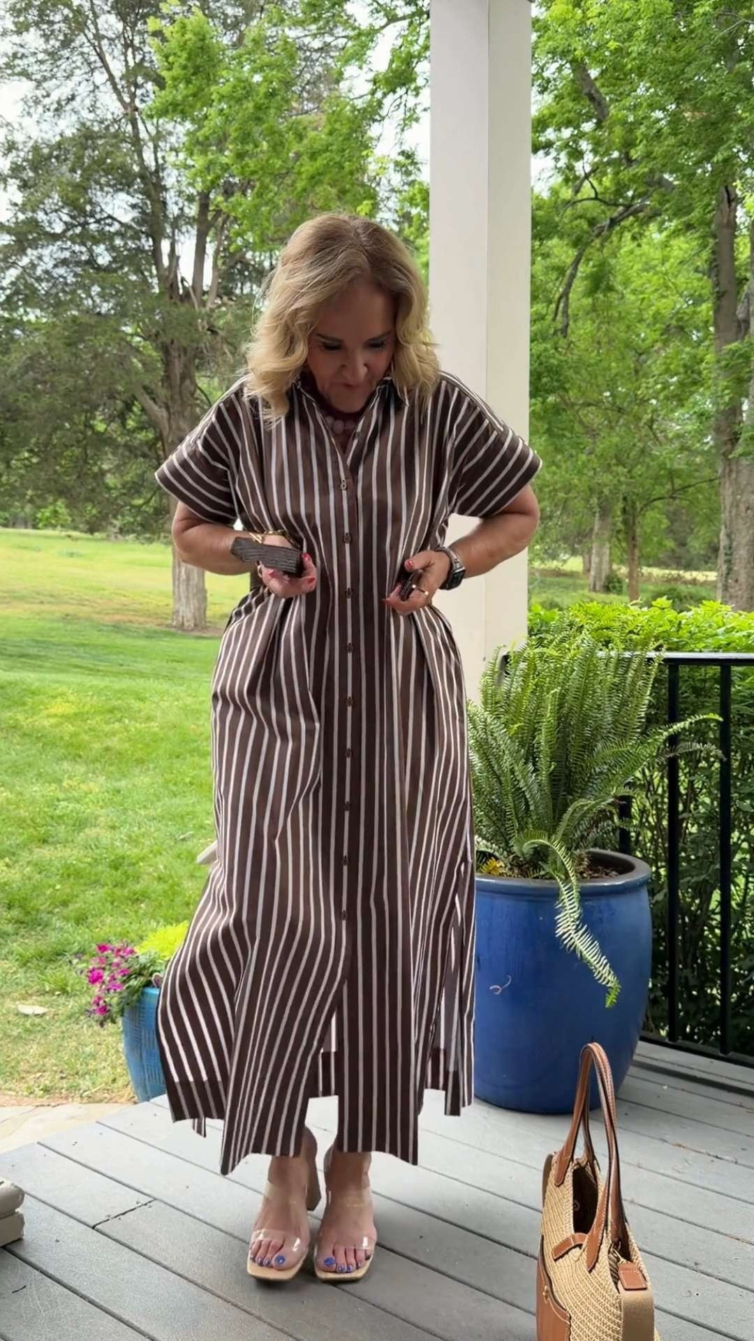 This is one of those dresses that gives you options, and I love that 🤎

Worn on its own, it has that easy, relaxed feel that’s perfect for everyday. It’s comfortable, breathable, and just simple to throw on and go.

But when you add a belt, it completely transforms the look. It defines the waist, adds structure, and makes the outfit feel more styled and put together without any extra effort.

I always look for pieces like this—something you can wear in more than one way depending on your mood or where you’re going.

It’s flattering, versatile, and such a great staple to have in your closet. 

Everything is linked for you here 🫶🏻 

 #LTKootd #LTKSeasonal #LTKOver40