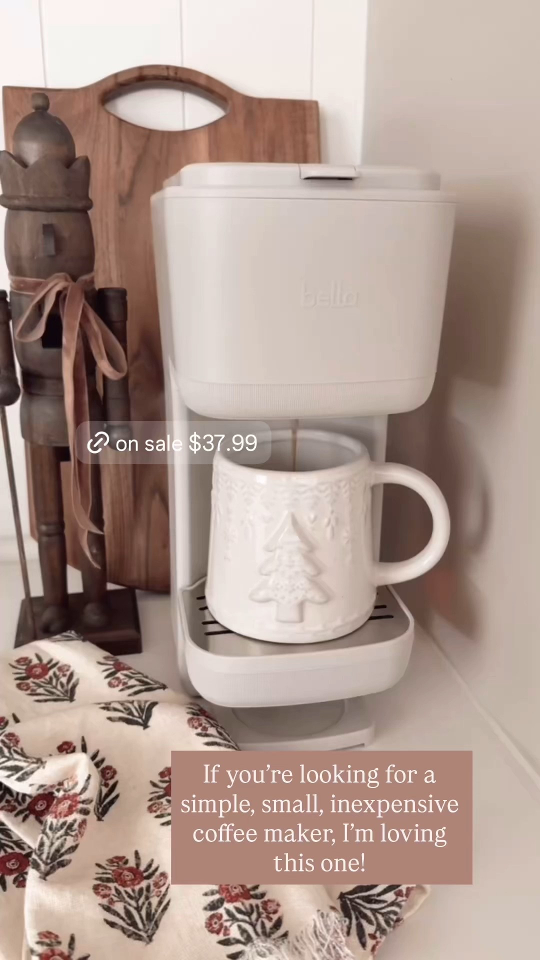 Loving this simple, easy to use, low tox coffee maker! On sale for $37.99! Has a reusable filter for coffee grounds or you can used coffee pods! Has adjustable height setting for coffee mugs and travel mugs. 

#LTKGiftGuide #LTKHome #LTKfoodie