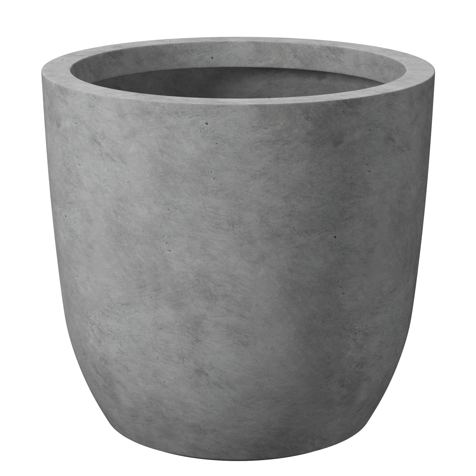 Kante 13.4" Dia Round Concrete Planter, Large Outdoor Modern Indoor Decorative Plant Pots with Dr... | Amazon (US)