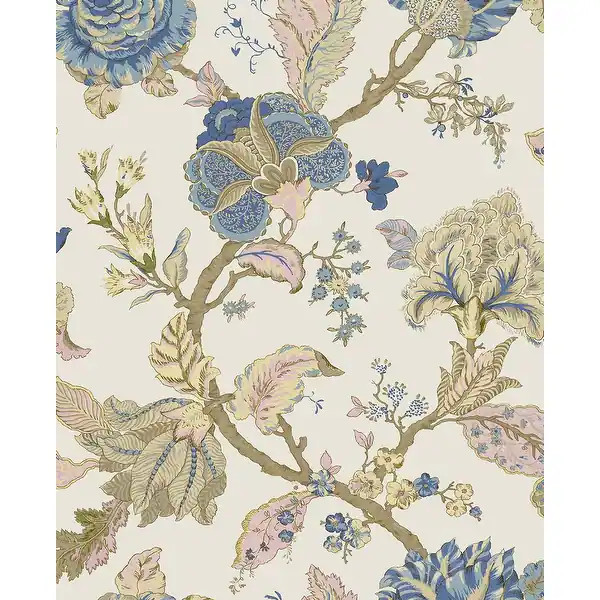 NextWall Kianna Jacobean Peel and Stick Wallpaper | Bed Bath & Beyond
